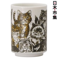 Yamato - 日本Yamato 美濃燒 可愛小貓家族 日本製 日式陶瓷壽司杯 280ml (194)【市集世界 - 日本市集】