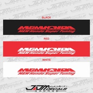 M&M Honda Windshield Sticker Type 1