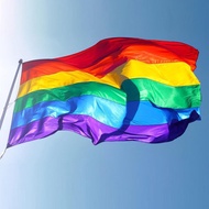 LGBT Green Rainbow Flag 90 x 150