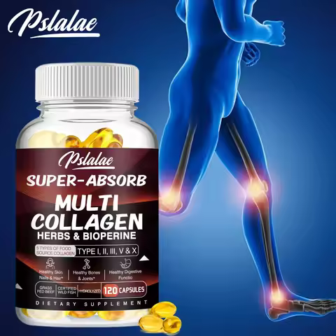 Multi Collagen Capsules - for Skin, Hair, Nails & Bone Health, Supports Joint, Digestive and Immune 