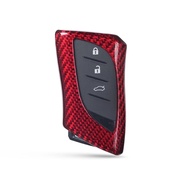 Key Fob Case Cover For Lexus ES 200 250 300h 350 F Sport Auto Remote Smart Red/Black Real Carbon Fib