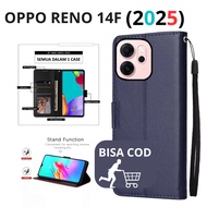 CASE hp OPPO RENO 14F CASE WALLET FLIP CASE WALLET FLIP LEATHER CASE PREMIUM-FLIP WALLET CASING WALL