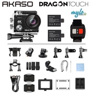 AKASO DragonTouch Action Camera 16MP Vision 4 Support External Mic Waterproof Camera