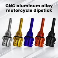 AP Motorcycle Engine Oil Dipstick CNC Aluminum Alloy Style Hexagon Plum Blossom Oil Dipstick