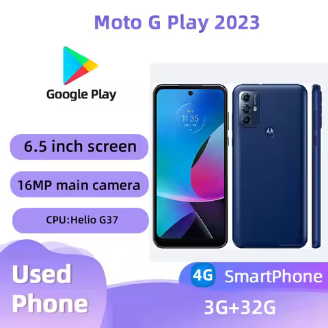 Motorola Moto G Play(2023) XT2271 4g SmartPhone MTK MT6765 Helio G37 6.5inch Screen 5000mAh 10W Char