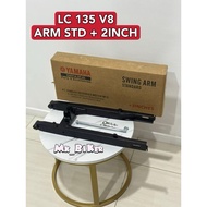 YAMAHA FI LC135 V8 SWING ARM ALLOY 2 INCI CUTTING STANDARD EXTEND ARM LC 135 FI 2 INCH LC135 V8 LC13