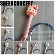 SDEERCONCEPT Badminton Racket Handle Cover, Kt Cat Cinnamoroll Cartoon Badminton Racket Protector, Non Slip Drawstring Cute Badminton Racket Grip Cover Universal