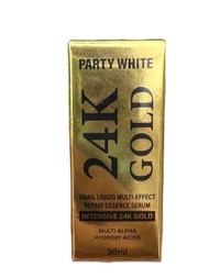 Party White 24K GOLD snail essence serum 30 ml.