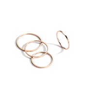 Korean Mini Titanium Ring elegant-shapedWanita, suitable as a trendy gift, waterproof, imported CK10
