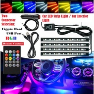 Car Interior Led Strip Light Room Lamp Foot Dome Reading Roof light RGB Ambient Lampu Kaki Kereta