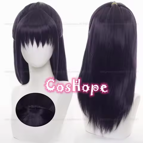 Iori Utahime Cosplay Wig Women Dark Purple Wig Cosplay Anime Cosplay Wigs Heat Resistant Synthetic W