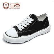 รองเท้าผ้าใบลำลองสำหรับผู้ชาย Maden ทรงหนา สไตล์ญี่ปุ่น Mihara รองเท้าผ้าใบแบบมีสายรัด ทรงย้อนยุค สไ