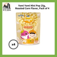 Yomi Yomi Mini Pop 25g Roasted Corn Flavor Pack of 4 Korean Baby toddler infacts  food snack food