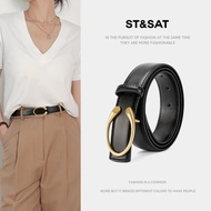 [740 People Shipped within 7 Hours] Saturday Fashion Classic Saturday Belt Two-Layer Cowhide All-Mat