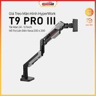 HyperWork T9 Pro III Monitor Mount | Hanging Curtain 24 - 57inch | Support Up to Vesa 200 x 200 mm -