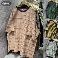 M-4XL Fat MM Oversize Tee Women Plus Size Short Sleeve Striped Tshirt