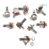 Mary 10Pcs A20K Guitar Amp Potentiometer Split Shaft Guitar Potentiometers Enduring