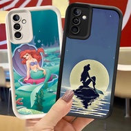 XI90 Ariel Little Mermaid Casing for Samsung Galaxy A36 A56 S25 Ultra A26 5G Black White