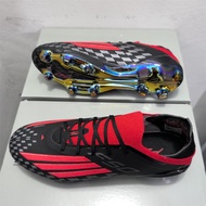 F50+.1 F50 LightStrike Pro Elite FG Messi Black-Red Men's Soccer Shoes Anti-slip and Wear-resistant 