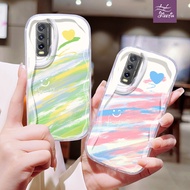 Smile Heart Watercolor Casing ph Odd Shape for for vivo Y20/I/S/G/SG/A/T Y1S Y17 Y16 Y15/S/A/C Y12/S/A/I Y11/S Y20/T/S 4G/5G soft case Cute Girls Cool plastic Phones