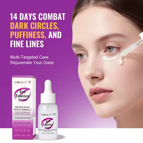 AUQUEST Anti Dark Circles Eye Serum Caffeine Eye Bags Removal Essence Niacinamide Anti-Puffiness Eye