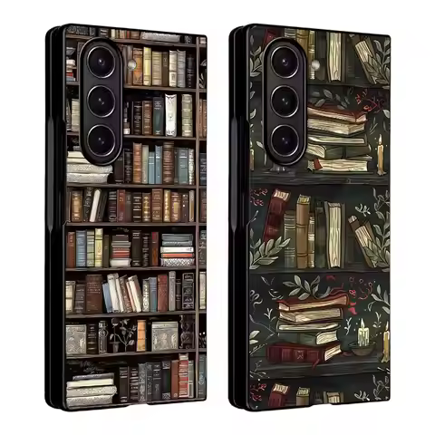 Cartoon Book Pattern Case for Samsung Galaxy ZFold6 ZFold7 Z Fold 7 6 5 4 3 ZFold3 ZFold5 ZFold4 Bac