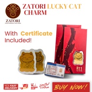 Zatori Lucky Cat Charm, cat, charms, lucky cat, cat charm, maneki neko lucky cat, lucky cat waving