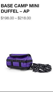 THE NORTH FACE BASE CAMP PURPLE MINI DUFFEL