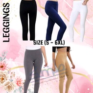 (PMN) Legging Cotton Stretchable / Tight Perempuan Yoga Pants Seluar Fit Seluar Leggings Wanita / SE