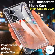 KK Vivo Y28s 5G 2024 Airbag Clear Casing For Vivo Y28s Y28 Y18 VivoY28S S Y 28S 4G 5G 2024 Silicone 