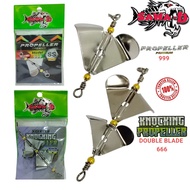 SAWA-D PROPELLER PREMIUM 999 / KNOCKING PROPELLER  DOUBLE BLADE 666