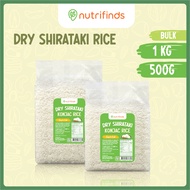 Nutrifinds Dry Shirataki Rice (Rice Alternative) - BULK | EASY TO COOK , DRIED AND LOW CARB