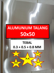 Plat Seng Alumunium - 50x50 cm - Plat Talang