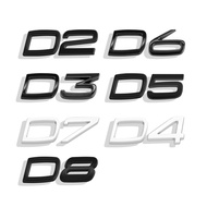 3D Car Sticker D5 D4 D6 D3 D2 Emblem Metal Rear Badge Decal For Volvo XC60 XC90 XC40 XC70 S80 S90 S6