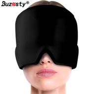 Buzesty đau nửa đầu Relief cap Gel Băng đầu Warp tay áo nóng và trị liệu lạnh gel bao phủ tái sử dụn