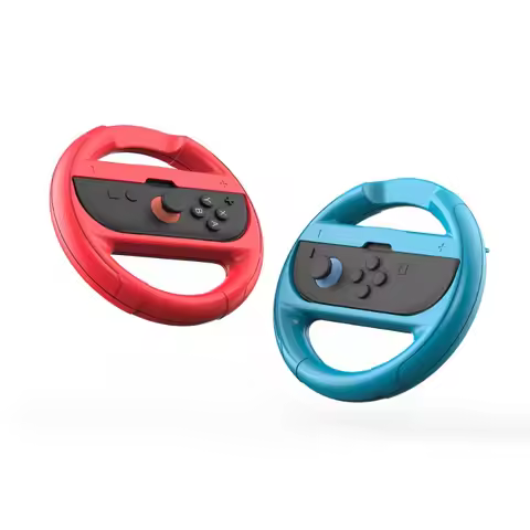2pcs Racing Wheel Controller for Nintendo Switch 2 & Switch OLED Model Joy-Con Mario Kart 8 Deluxe A