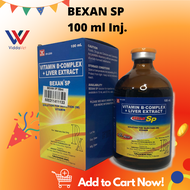 [VIDDAVET] Bexan SP I.njectable Vitami B-complex + Liver Extract 100 mL Unahco for Pets and Livestoc