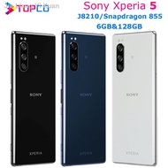 ✤☽♀Sony Xperia 5 J8210 Android Mobile phone 4G LTE 6.1" Octa core 6GB&amp;128GB 13MP&amp;5MP Triple Cameras NFC Fingerprint Cell