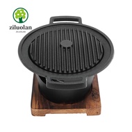ZILUOLAN Charcoal Grill, Aluminum Alloy Durable Hibachi Grill, Party Cooking Portable Smokeless Mini