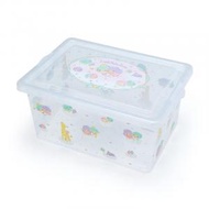Sanrio - Little twin stars 日版 特大 透明 塑膠 收納盒 儲物盒 衣物 雜物盒 儲物箱 收納箱 雜物箱 有蓋 有卡扣 kiki lala 雙子星 雙星仙子