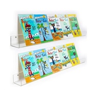 Non Punching Baby Bookshelf Wall Hanging Acrylic Shelf Book Wall Hanging Cosmetics Wall Storage Partition