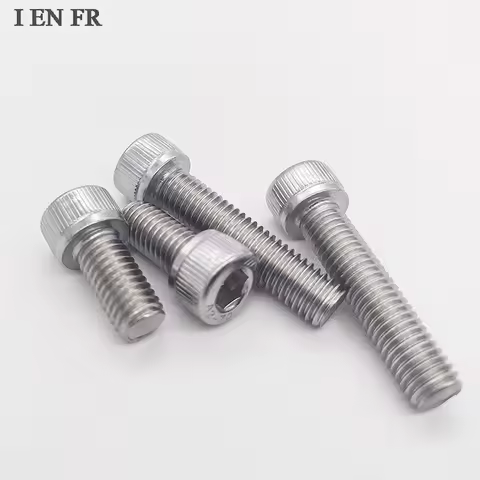 2/5/10/50pcs DIN912 M1.4 M1.6 M2 M2.5 M3 M4 M5 M6 M8 M10 A2-70 304 Stainless Steel Allen Hexagon Hex