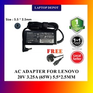 Lenovo G470 G480 G465 G455 G560 G570 Z460 Z580 20V 3.25A (5.5*2.5mm) 65W Adapter
