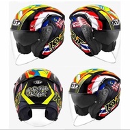 [Open Face] KYT NFJ Helmet No Bike No Life 2.0 (Size L & XL) Malaysia Thailand Singapore (3 Nation)