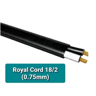 Royal Cord 2c 18/2 (0.75mm) Dual Cord Electrical Wire (per meter)