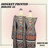 🌺🌺Songket Printed SB Line Sakura Cotton Kain Pasang Printed Exclusive Bidang 45 - 0.5 Meter🌺🌺