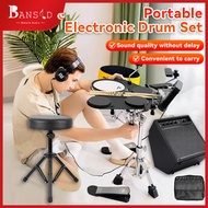 Bansid Electronic Drum Portable Table Top Drum Kit with Built in Speakers Electronic Drum Set