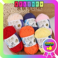 KATUN BELIDEH IMPORTED MILK COTTON KNITTING YARN 5 PLY BIG PLY MILK COTTON YARN 5PLY 50GR CROCHET R1