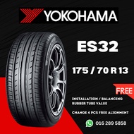 1757013 175 70 13 175/70R13 175-70-13 YOKOHAMA BLUEARTH ES32 Car Tyre Tire  (FREE INSTALLATION)