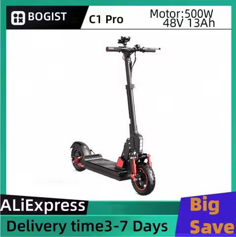 BOGIST C1 PRO Adult Electric Scooter 500W Motor 48V15Ah Battery Foldable Electric Scooter 10 Inch Ti